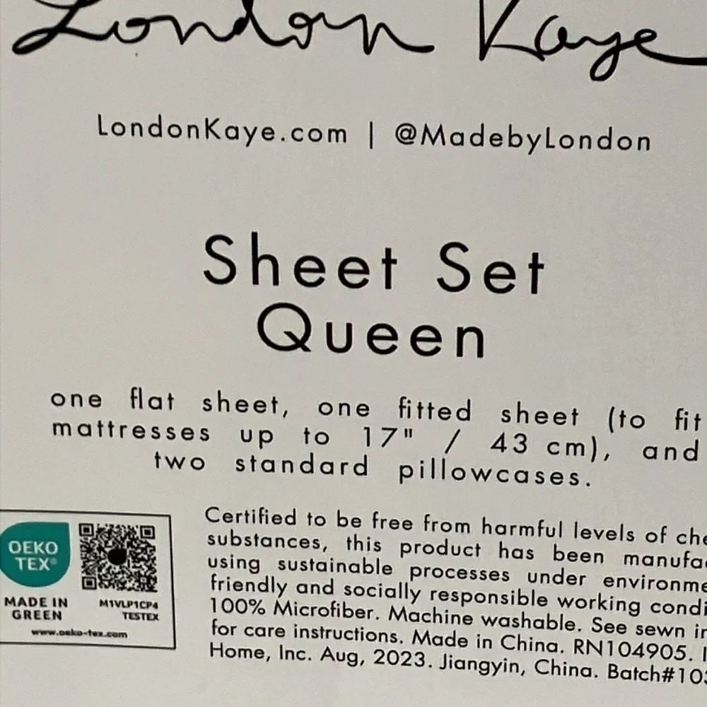NEW LONDON KAYE QUEEN SIZE WINTER BARNYARD SANTA CHRISTMAS SHEETS